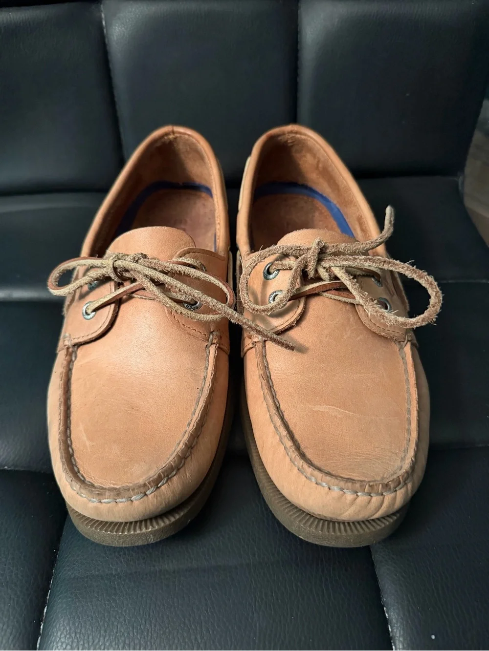 Sperry Men's Light Brown Leather Boat Shoes